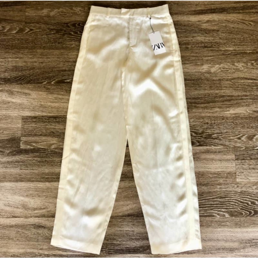 ZARA Women’s Cream White Trousers Size Small